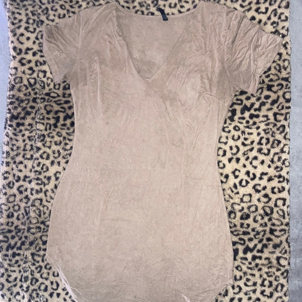 suade nude dress